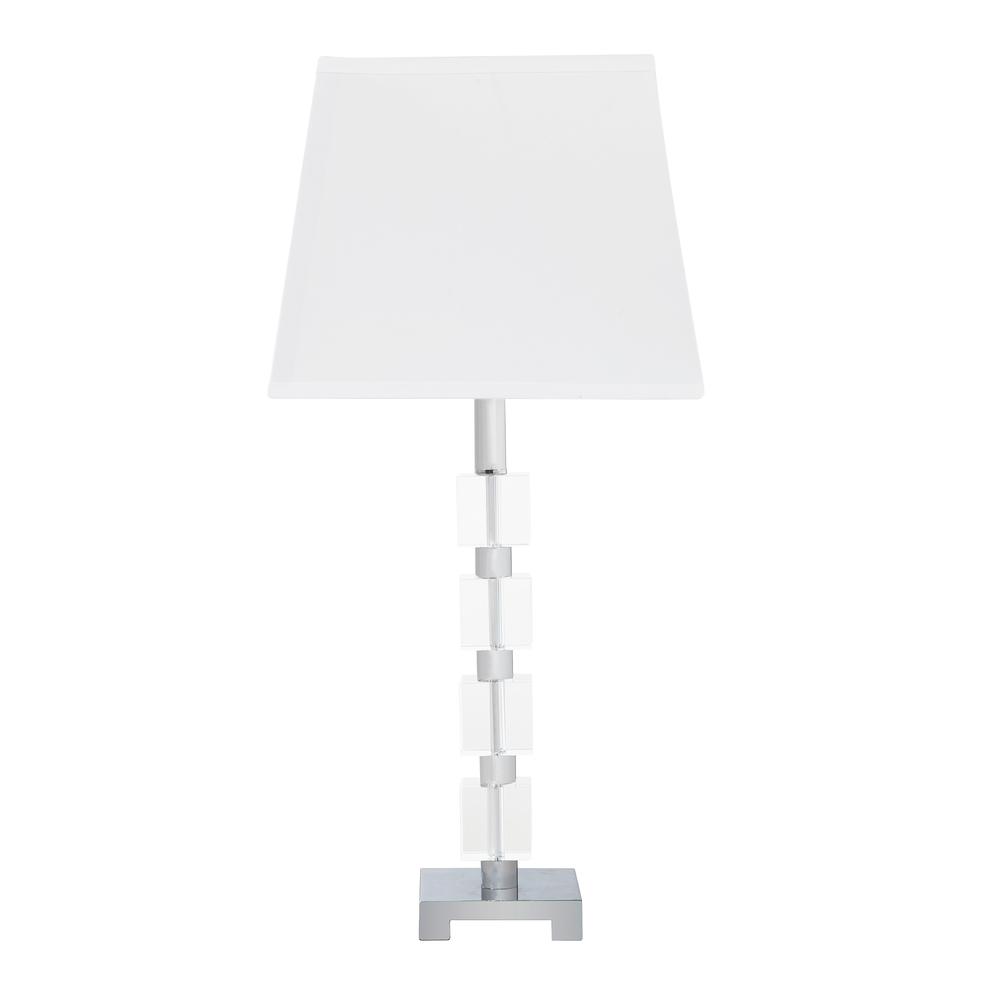 25" In Wendi Glam Crystal Cube Ice Table Lamp. Picture 1