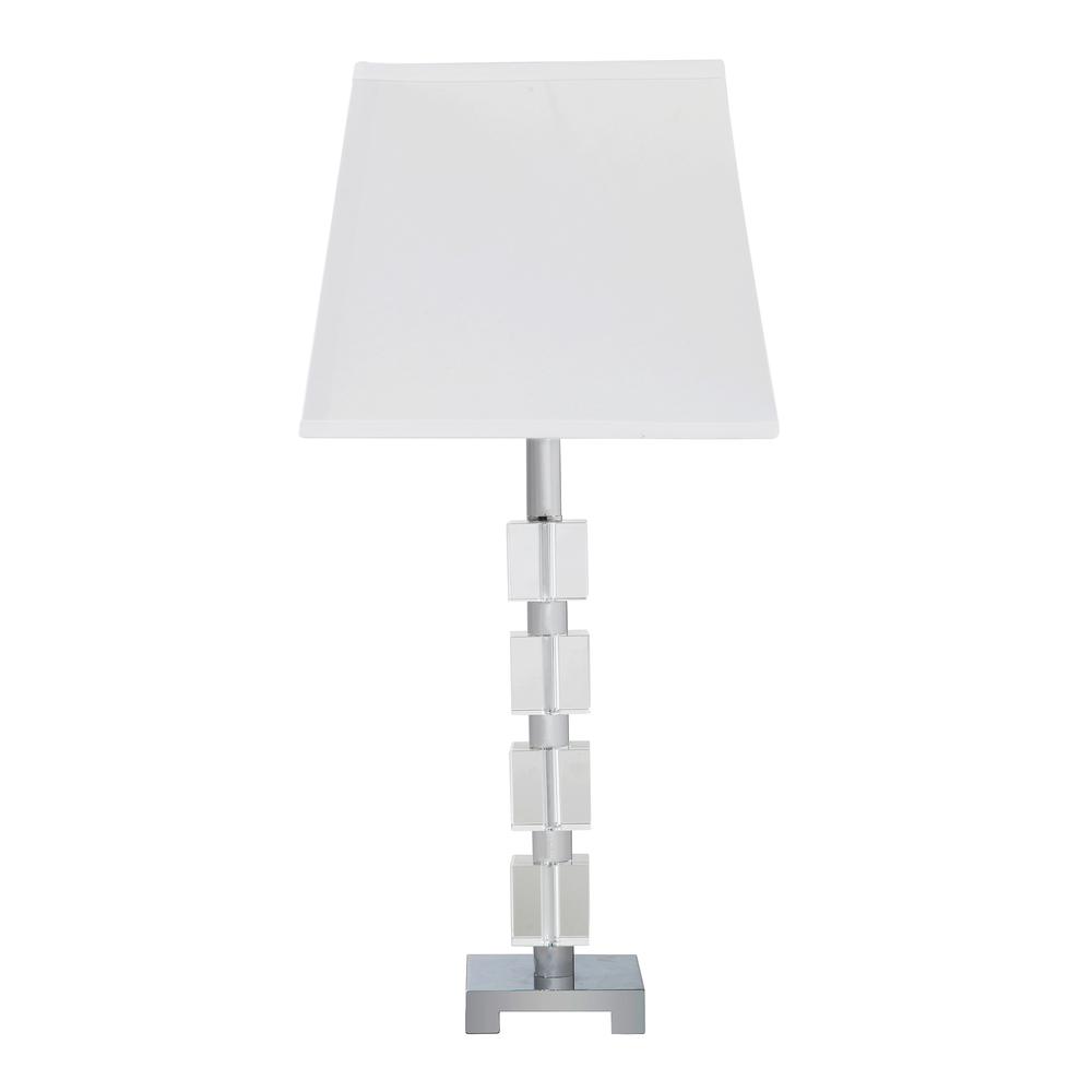 25" In Wendi Glam Crystal Cube Ice Table Lamp. Picture 2