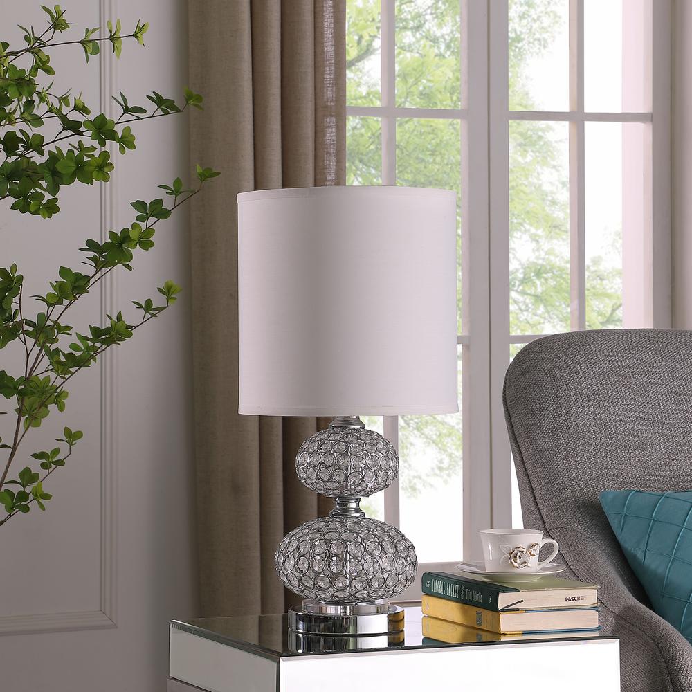 24"in MOD CRYSTAL INSP RETRO TABLE LAMP. Picture 3