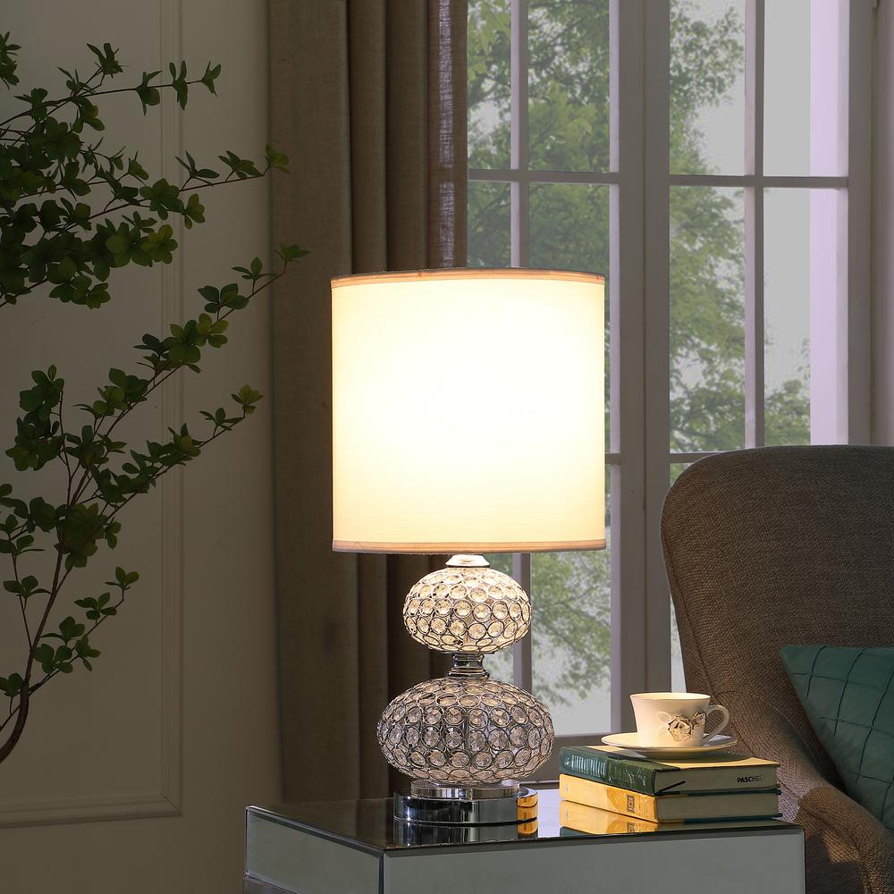 24"in MOD CRYSTAL INSP RETRO TABLE LAMP. Picture 4