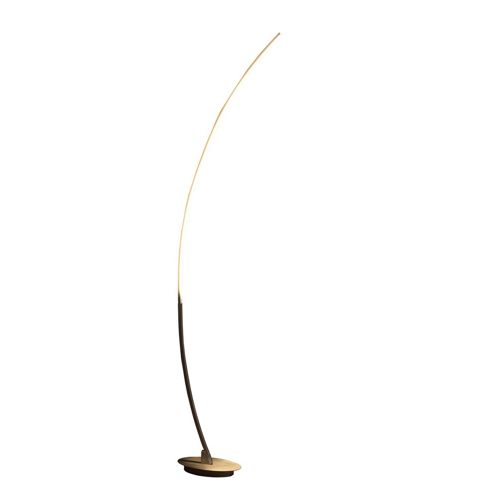 62.25" In Bradie Brushed Nickel Led Arc Tube Floor Lamp. Picture 2