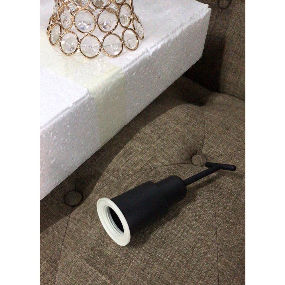18.75" in ROSE GOLD 2-FLORAL TRUMPET GLAM METAL TABLE LAMP. Picture 5