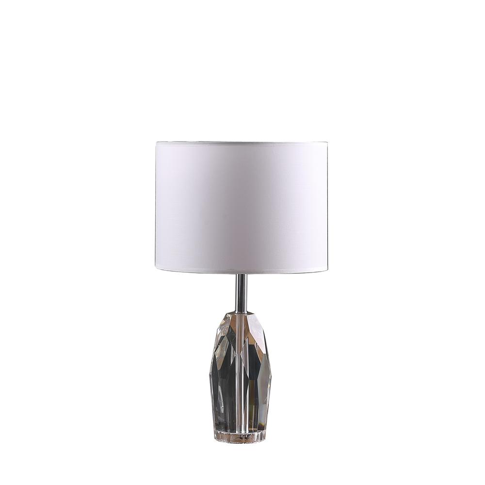 19" In Dodecahedron Solid Crystal Prism Table Lamp. Picture 1