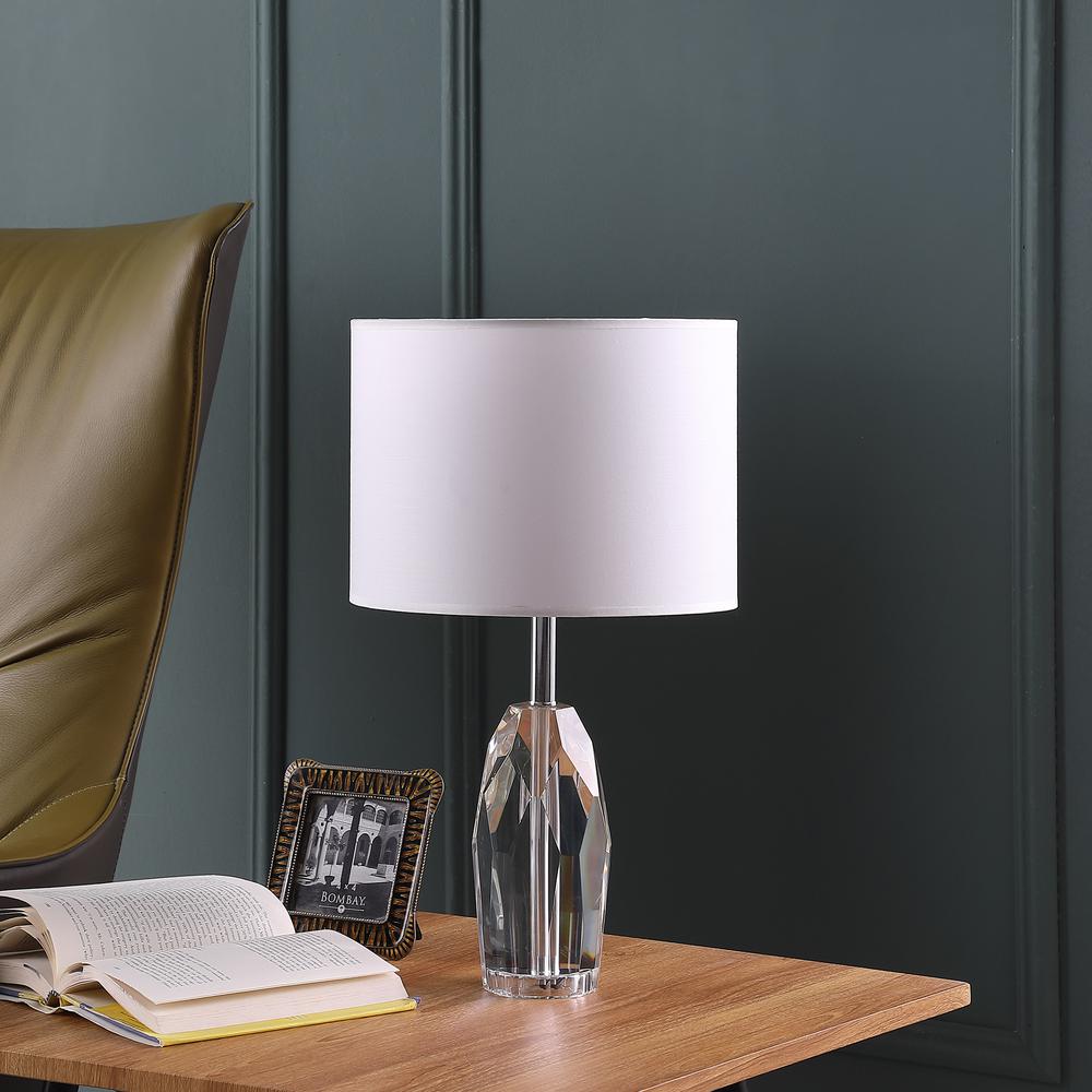 19" In Dodecahedron Solid Crystal Prism Table Lamp. Picture 3