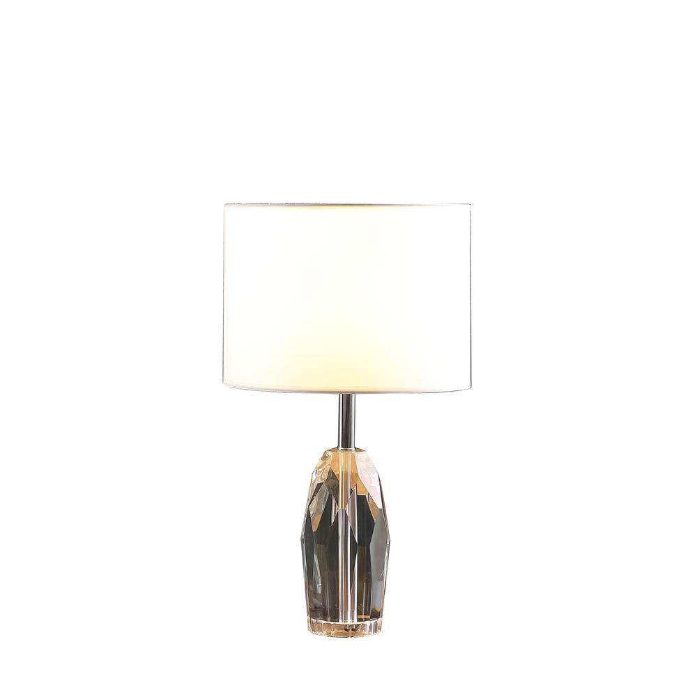 19" In Dodecahedron Solid Crystal Prism Table Lamp. Picture 2