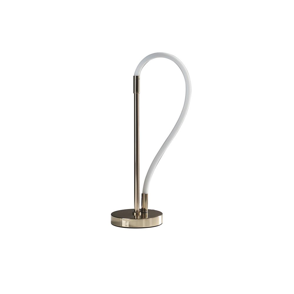 20.5" In Elastilight Led Tube W/ Magnetic End Contemporary Rose Gold Table Lamp. Picture 1