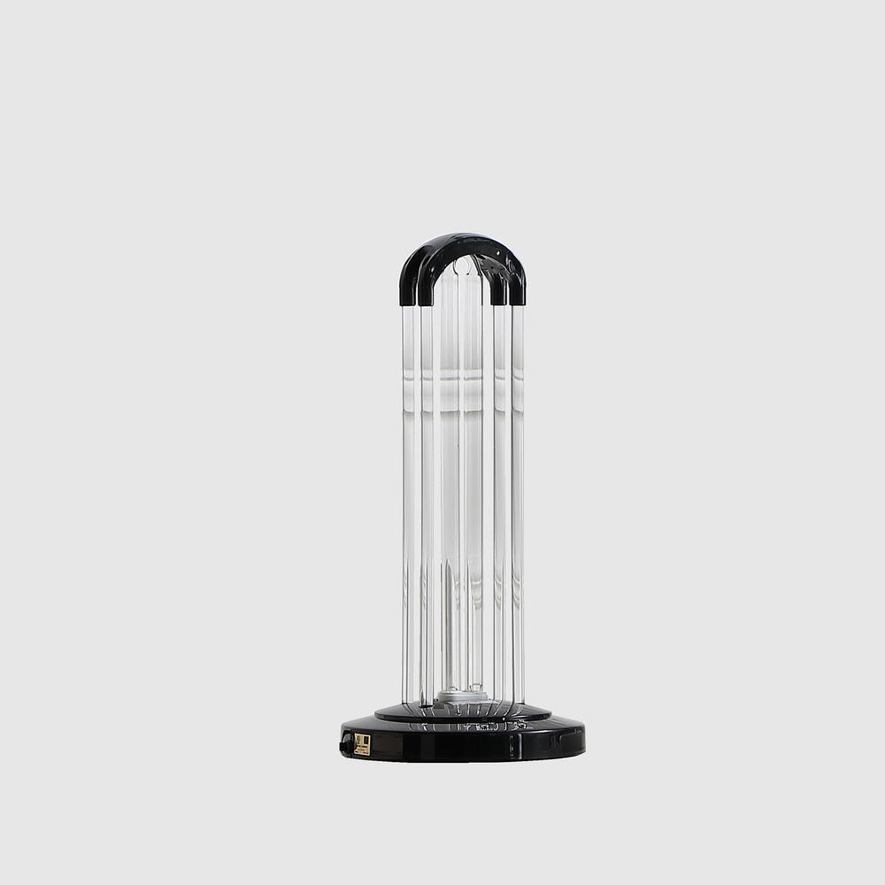 16.5" in UV STERILIZED BLACK TABLE LAMP W/ REMOTE CONTROL. Picture 3