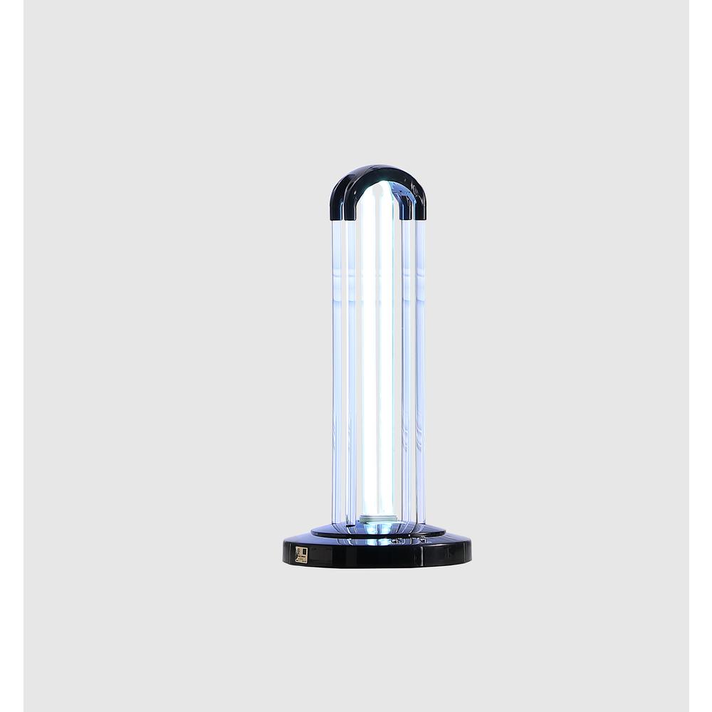 16.5" in UV STERILIZED BLACK TABLE LAMP W/ REMOTE CONTROL. Picture 4