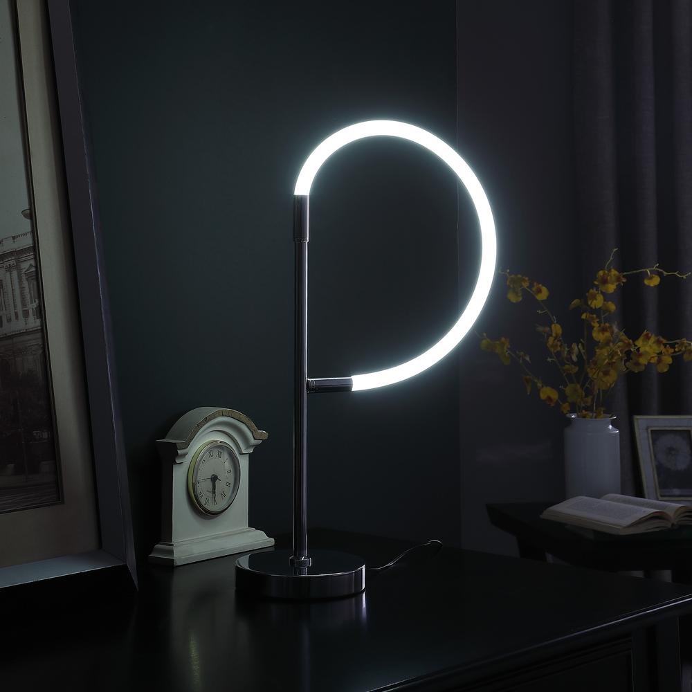 Elastilight Led Tube W/ Magnetic End Contemporary Chrome Table Lamp. Picture 5