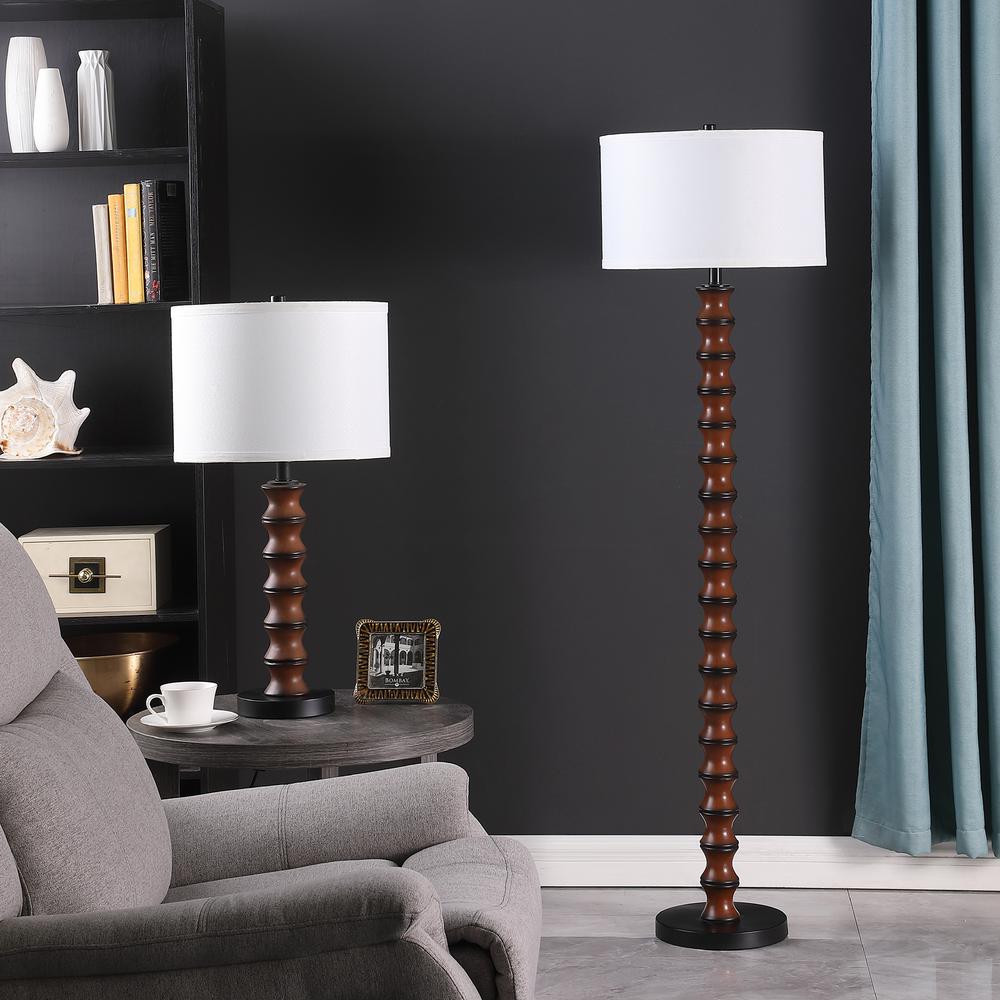 27.5" In Coastal Littoral Wood Insp Modern Table Lamp. Picture 5