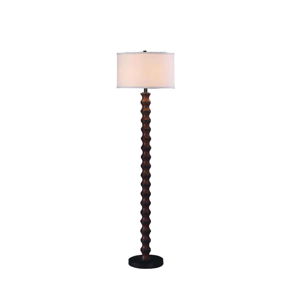 61" In Coastal Littoral Wood Insp Modern Floor Lamp. Picture 2