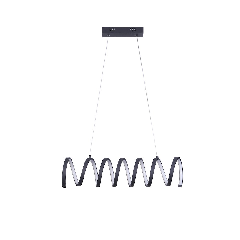 14 W Led W/ Adjustable 47" - 12" Suspension Wire Modern Ceiling Pendant. Picture 1