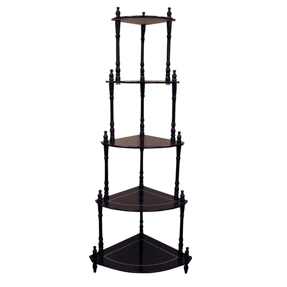 39" Cherry 4-Tier Corner Stand. Picture 6