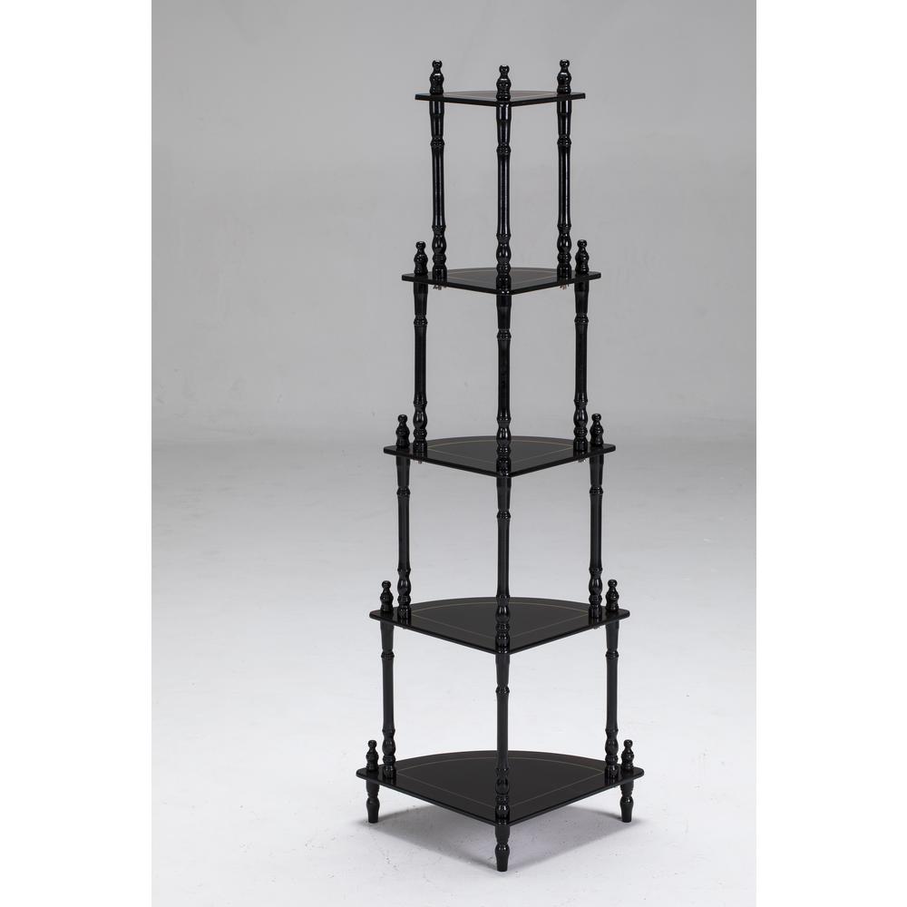 39" Cherry 4-Tier Corner Stand. Picture 8