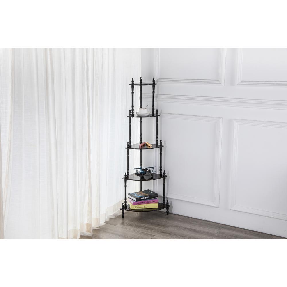 39" Cherry 4-Tier Corner Stand. Picture 10