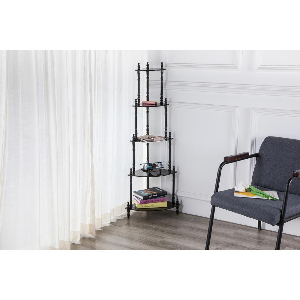 39" Cherry 4-Tier Corner Stand. Picture 12