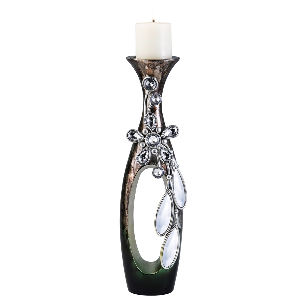 16"H Belleria Candleholder Without Candle. Picture 1