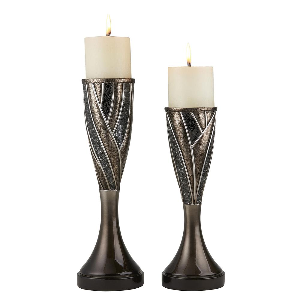 12 In, 14 In Lelei Candleholder Set Of 2. Picture 1