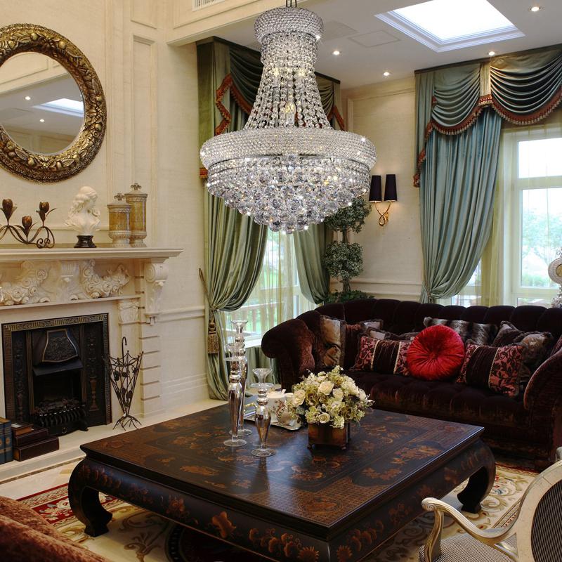26"In Adagio Empire Crystal 12-Lights Led Hard-Wired Ceiling Lamp. Picture 1