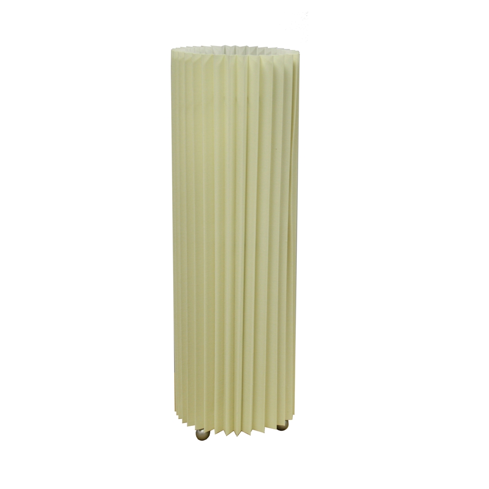 16.5"H Ivory Folded Table Lamp. Picture 1