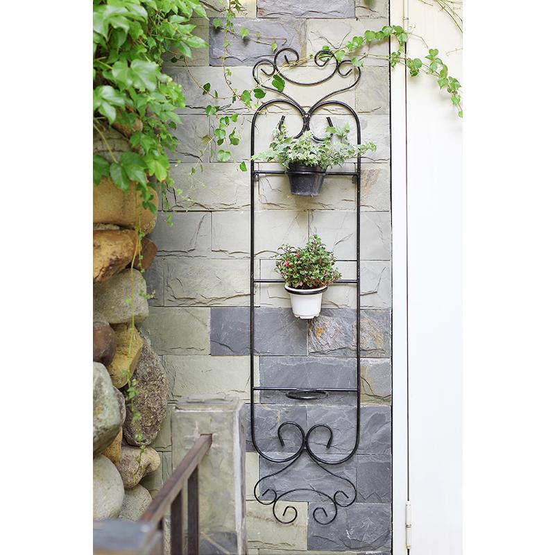 58" 3 Pot Plant Cast-Iron Wall Planter Décor. Picture 4