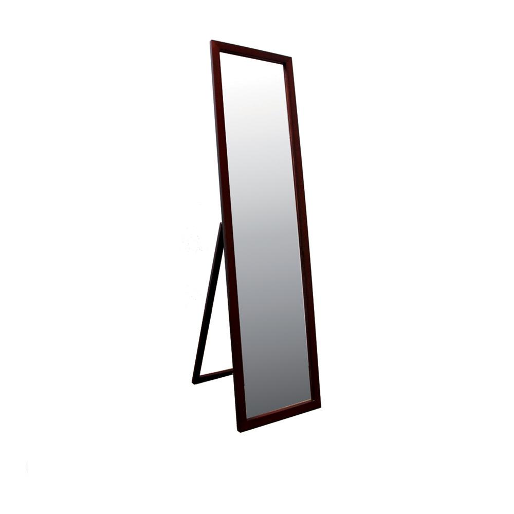 55" Walnut Finish Stand Mirror. Picture 2
