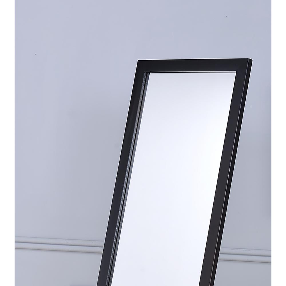 55" Walnut Finish Stand Mirror. Picture 4