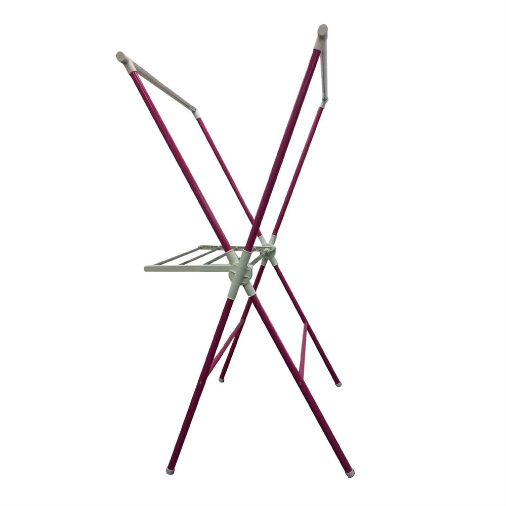 Pink Folding Laundry Rack. Picture 1