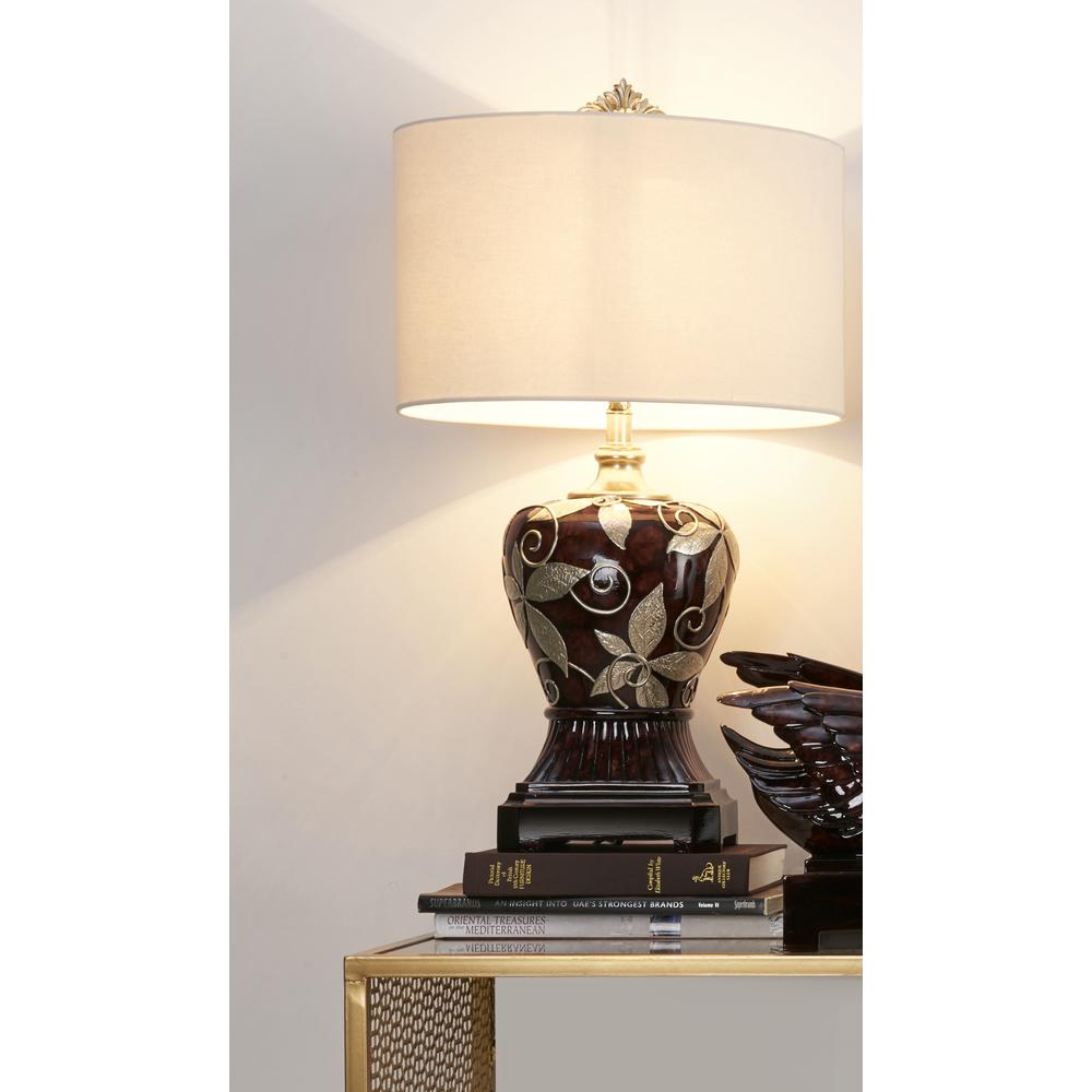 30.75 In Folius Floral Foliage Table Lamp. Picture 2