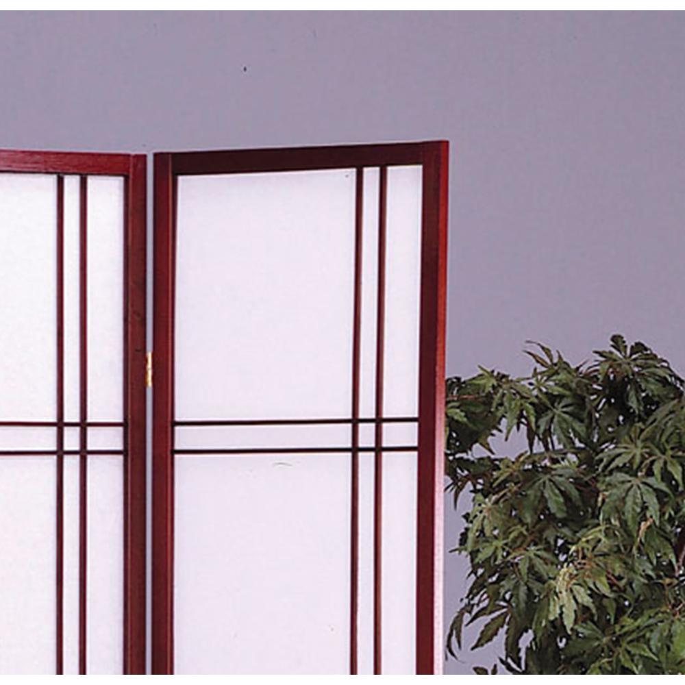 Girard 3-Panel Room Divider - Cherry. Picture 2