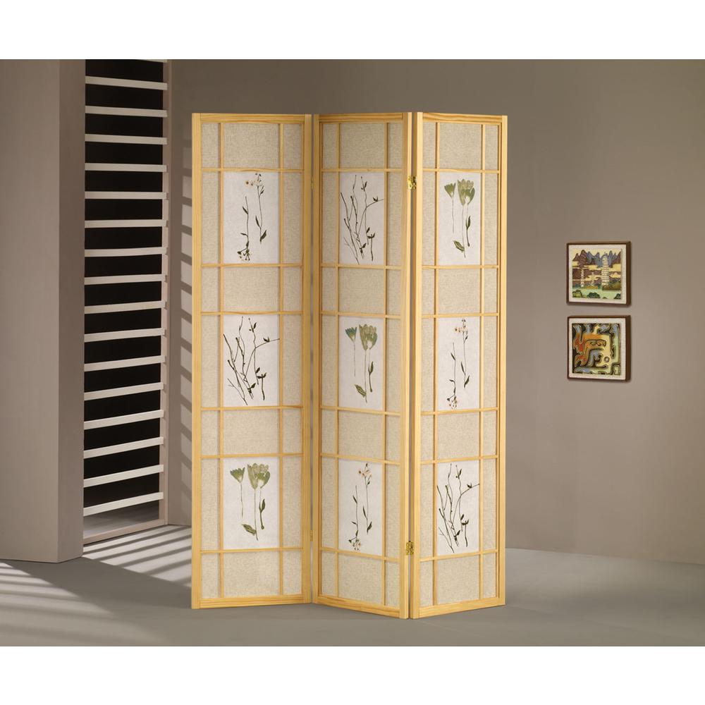 3 Panel Shoji Screen - Natural. Picture 2