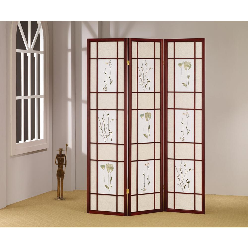 3 Panel Shoji Screen - Cherry. Picture 1