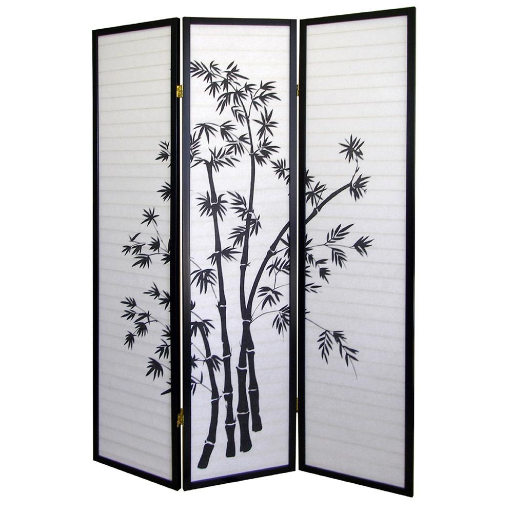 3-Panel Room Divider - Bamboo. Picture 4