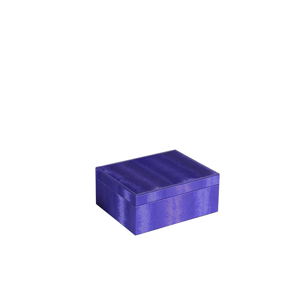 4" In Azure Blue Large Jewelry Case. Picture 1