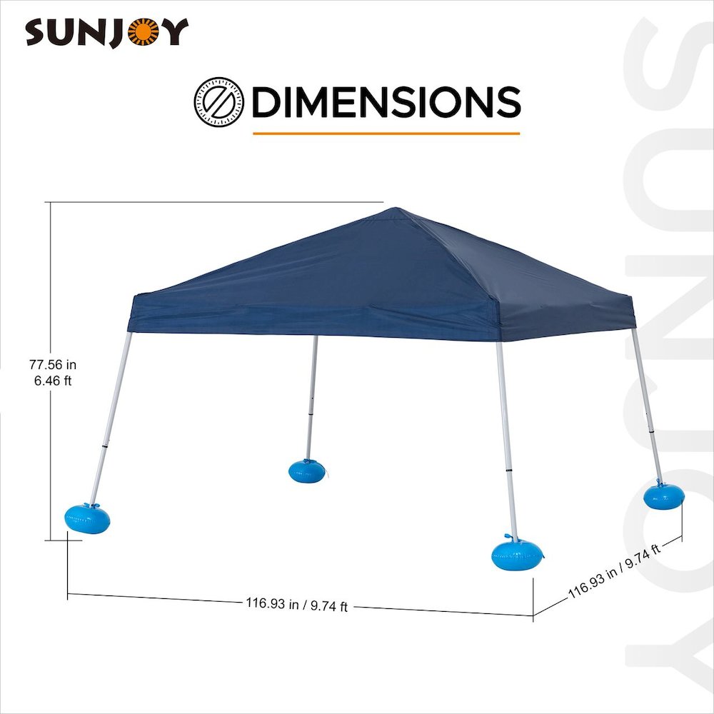 Floating Pool Canopy Pop Up Gazebo Canopy, Steel-Aluminum Frame Floating Tent. Picture 8