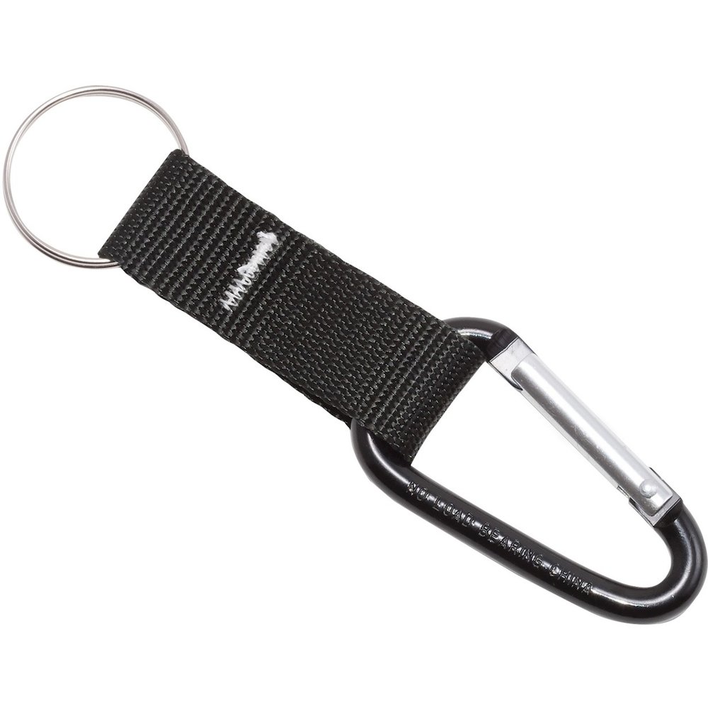 Advantus Carabiner Key Chain - Black - 10 / Pack. Picture 1