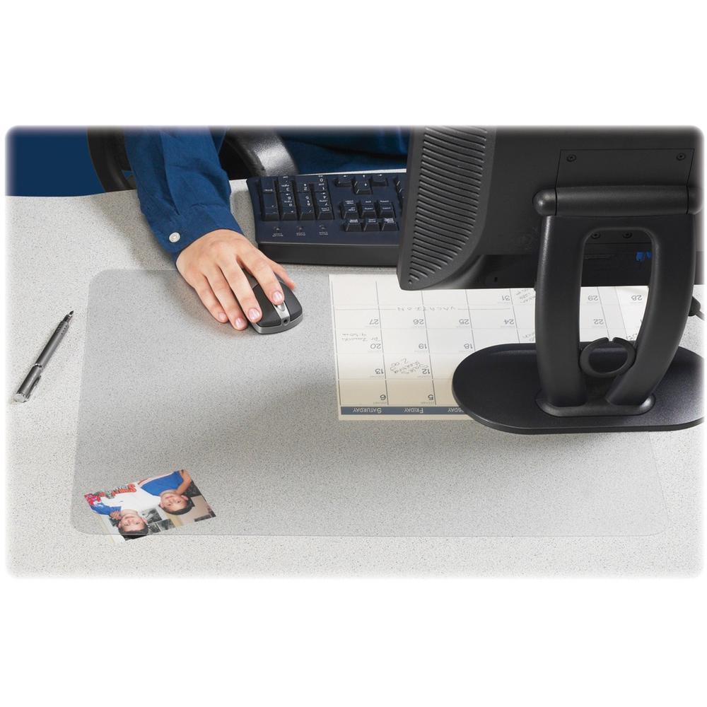 Artistic KrystalView Antimicrobial Desk Pad - Rectangular - 38" Width x 24" Depth - Polyvinyl Chloride (PVC) - Clear. Picture 1