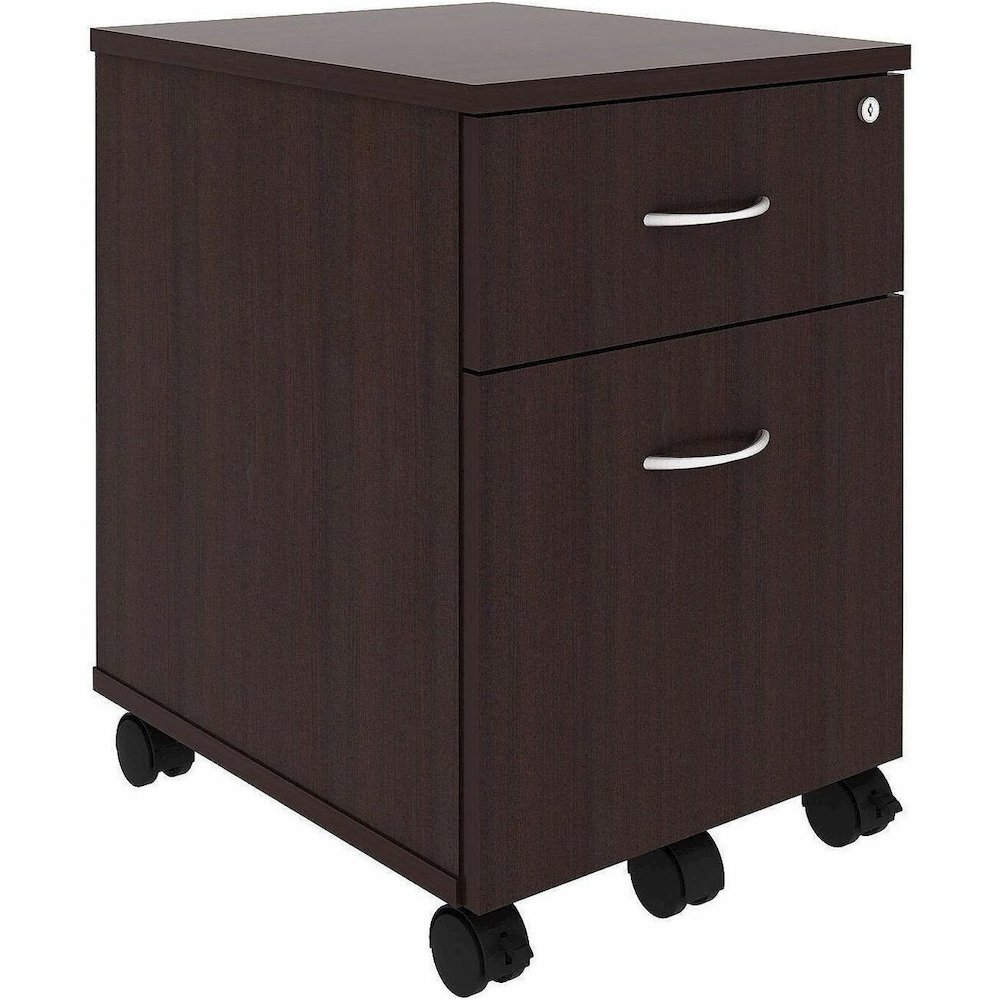 Lorell File Cabinet - for File, Box - Mobility - Espresso - No. Picture 1