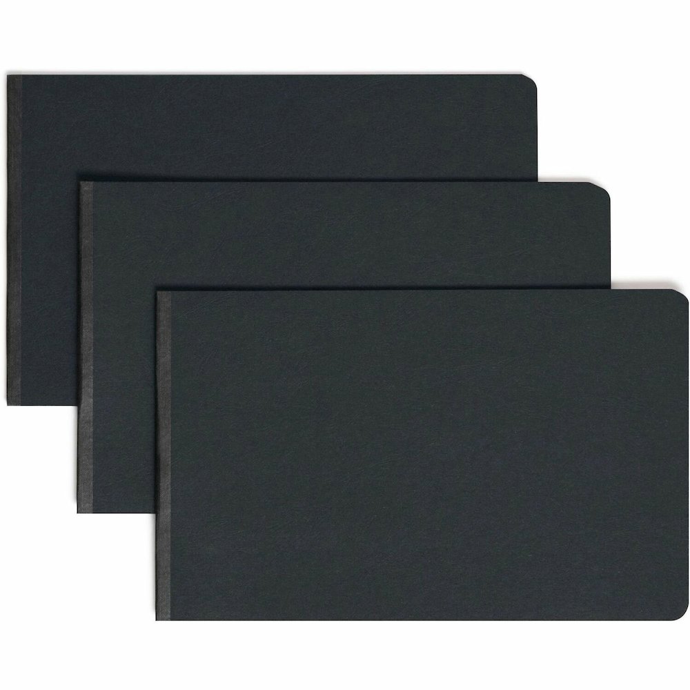 Smead Premium Pressboard Legal Recycled Fastener Folder - 8 1/2" x 14" - 2" Expansion - 1 Fastener - 2" for Folder - 25 pt. - Pressboard - Black - Reinforced Hinge, Heavy Duty, Moisture Resistant, Sta. Picture 1