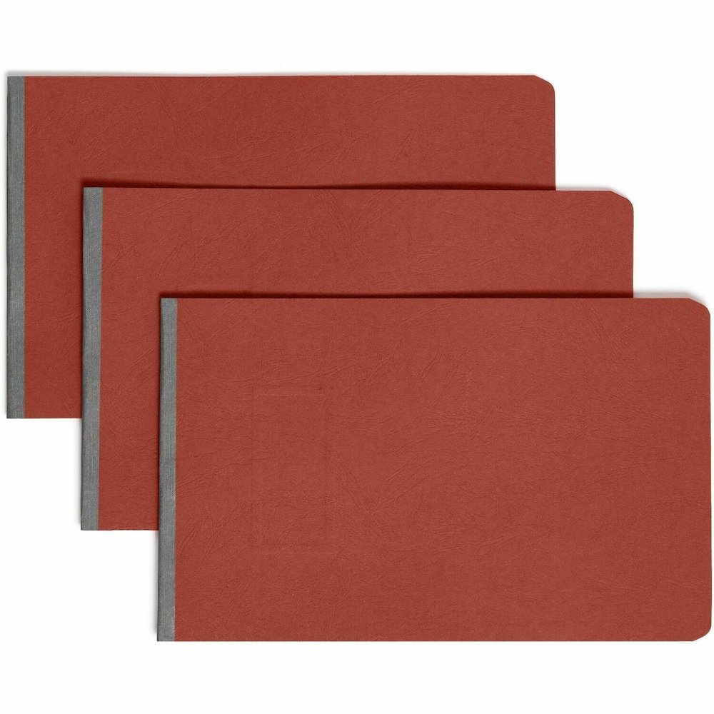 Smead Premium Pressboard Recycled Fastener Folder - 2" Folder Capacity - 8 1/2" x 14" - 2" Expansion - 1 Fastener - 25 pt. - Pressboard - Red - Reinforced Hinge, Heavy Duty, Moisture Resistant, Stain . Picture 1