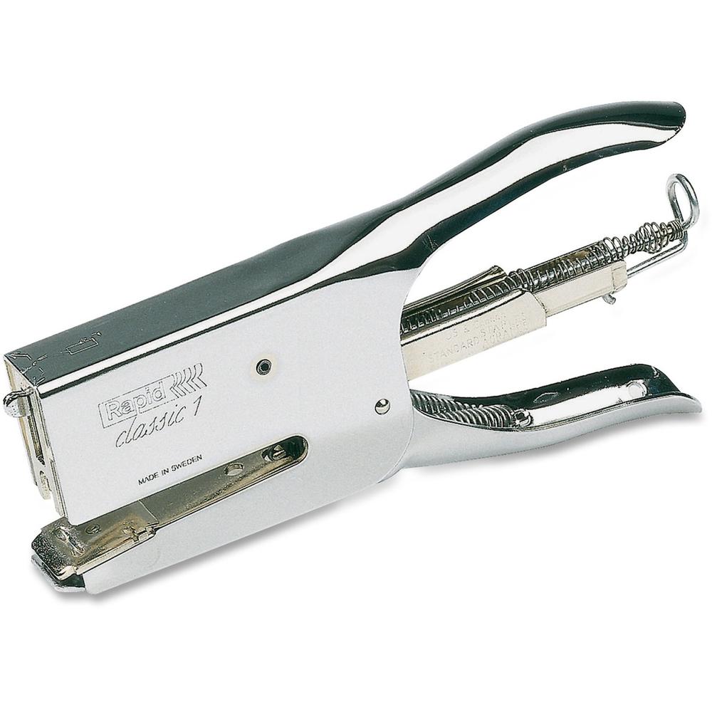 Rapid Classic K1 Plier Stapler - 50 Sheets Capacity - Full Strip - 5/16" , 1/4" Staple Size - 1 Each - Chrome. Picture 1