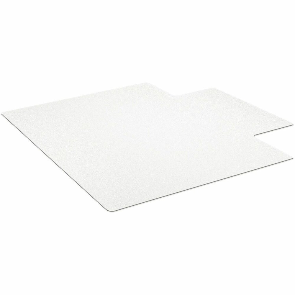 ES ROBBINS Hard-Floor Chair Mat - Hardwood Floor, Hard Floor, Wood Floor, Tile Floor - 53" Length x 45" Width x 0.110" Thickness - Lip Size 12" Length x 25" Width - Vinyl - Clear - 1 Each. Picture 1