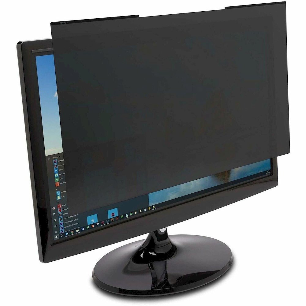 Kensington MagPro Magnetic Privacy Screen Filter for Monitors 23.8" (16:9) Black - For 23.8" Widescreen Monitor - 16:9 - Damage Resistant, Fingerprint Resistant, Glare Resistant, Scratch Resistant - 2. Picture 1