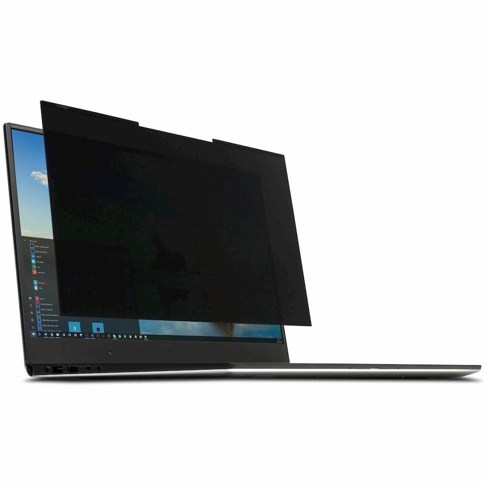 Kensington MagPro 15.6 " (16:9) Laptop Privacy Screen with Magnetic Strip - TAA Black - For 15.6" Widescreen LCD Notebook - 16:9 - Damage Resistant, Fingerprint Resistant, Fluid Resistant, Scratch Res. Picture 1