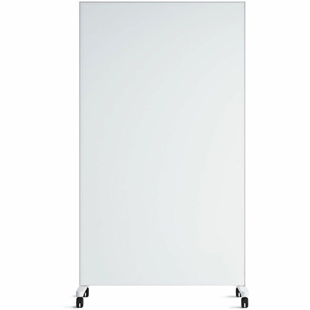 U Brands Double Sided Magnetic Glass Dry-Erase Mobile Floor Easel - 42" (3.5 ft) Width x 72" (6 ft) Height - Tempered Glass Surface - Rectangle - Vertical - Floor Standing - Magnetic - Eraser Included. Picture 1