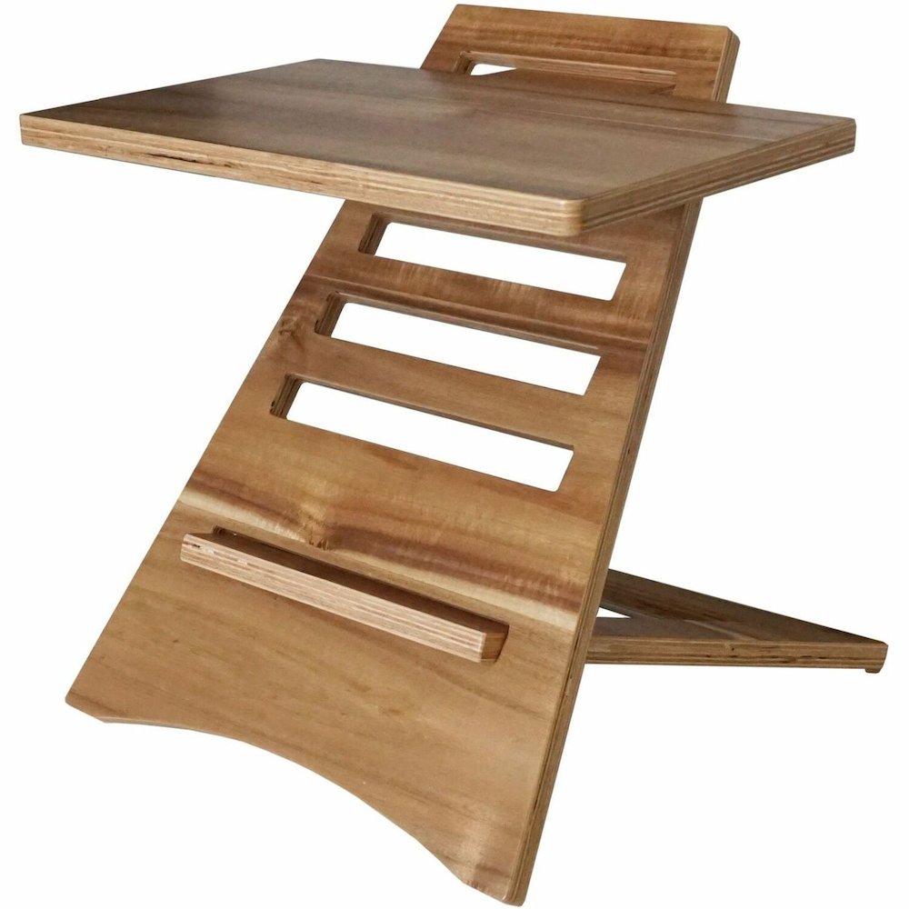 Victor High Rise Laptop Riser - 10 lb Load Capacity - 16.50" Height x 17" Width - Acacia Wood - Natural. Picture 1