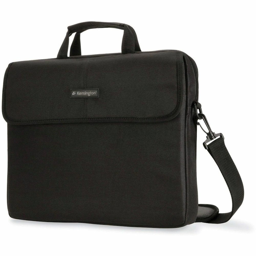 Kensington SP10 Carrying Case (Sleeve) for 15.4" Notebook - Black - Scratch Resistant, Damage Resistant - Polyester Body - Polyester Exterior Material - Shoulder Strap, Handle - 2.5" Height x 12.8" Wi. Picture 1