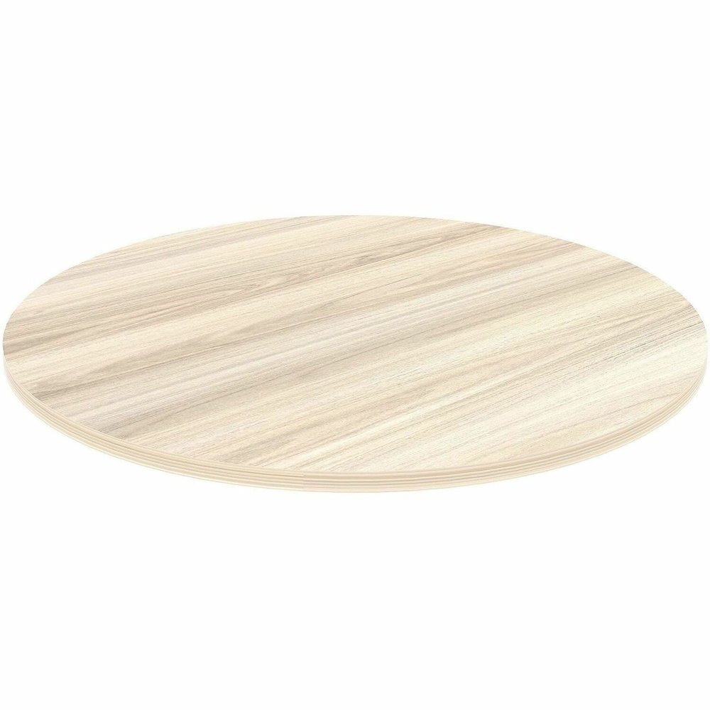 Lorell Essentials Hospitality/Conference Round Table Top - Round Top - Assembly Required - Modern Elm - 1 Each. Picture 1