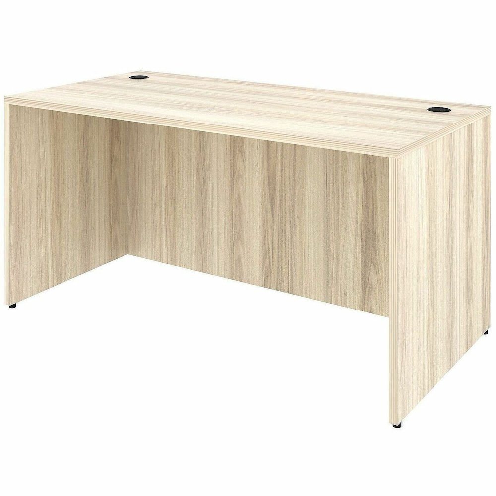 Lorell Essentials Retangular Desk Shell - Assembly Required - Modern Elm - 1 Each. Picture 1