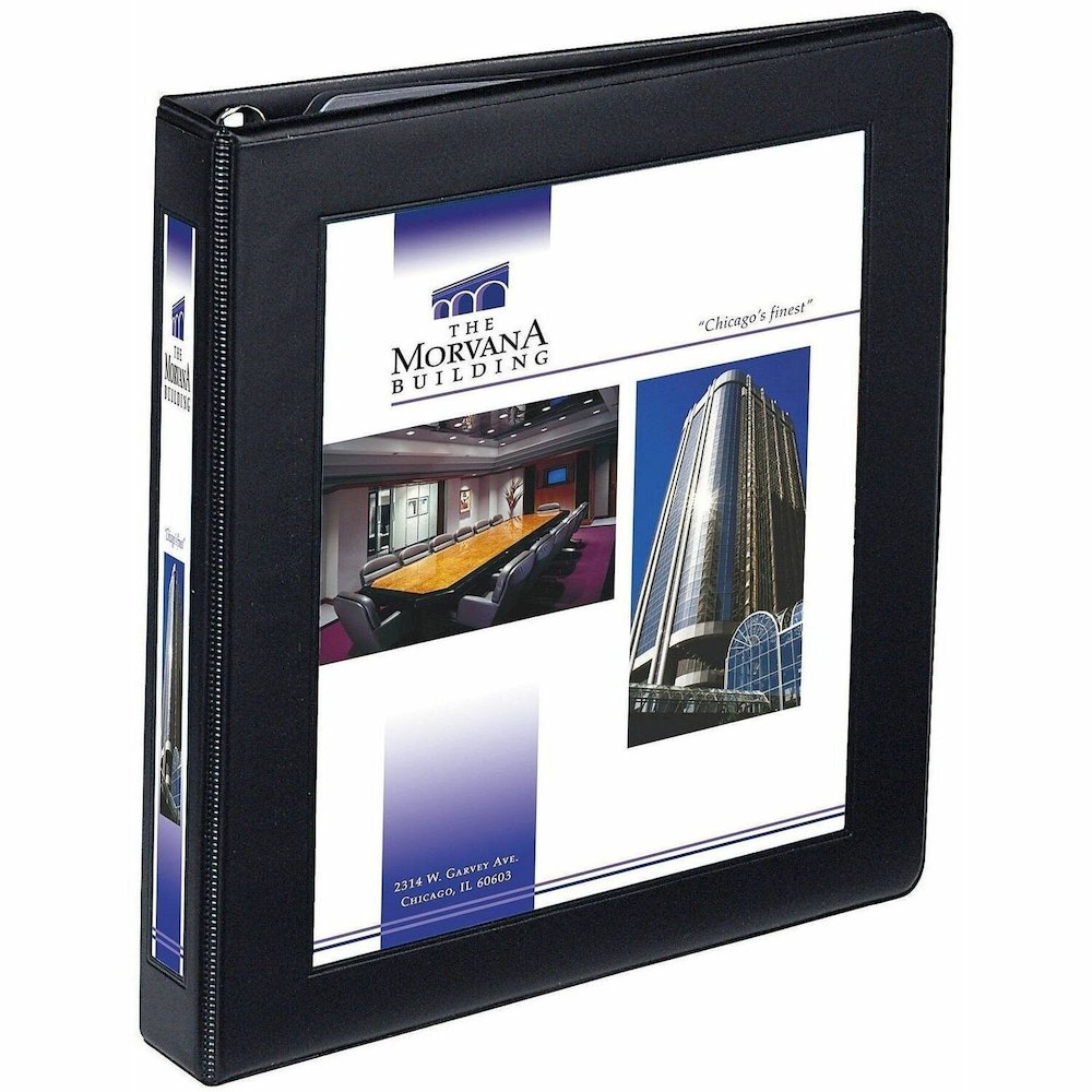 Avery Heavy-Duty Framed View 3-Ring Binder, 1" EZD Rings, Black - Avery&reg; Heavy-Duty Framed View 3-Ring Binder, 1" One Touch EZD(R) Rings, 1 Black Binder (68054). Picture 1